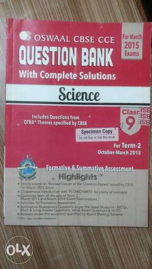 Question Bank With Complete Solutions Science Textbook