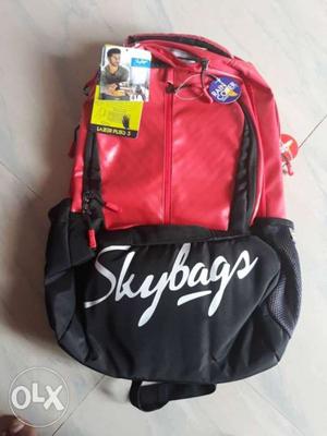 Red And Black Skybags Backpack