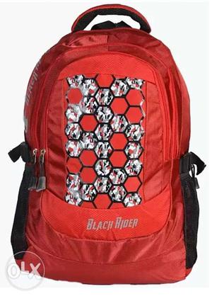 Red Black Rider Backpack