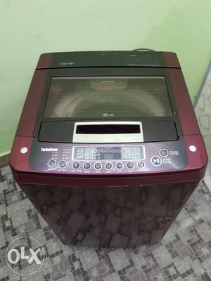 Red LG Top-load Washer