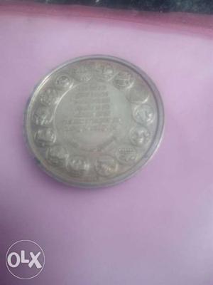 Shri mahavir bhudh silver old coin