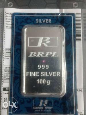 Silver Bar 999 Fine 100g at /-