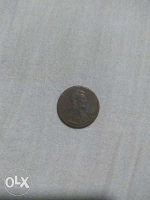 Silver-colored Lincoln Penny