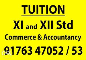 Tuition XI And XII STD all subjects