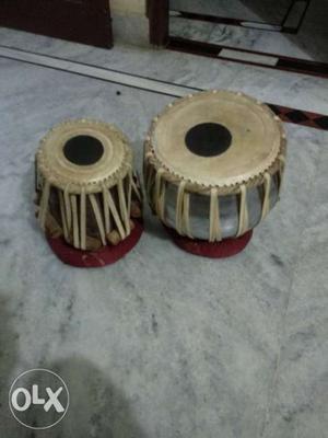 Two Gray-and-brown Tabla Drums