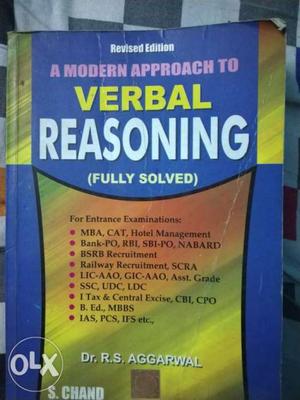 Verbal Reasoning By Dr. R.S. Aggarwal Book