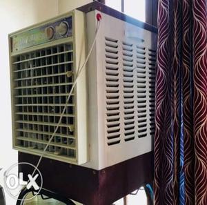 White And Maroon Evaporative Air Cooler