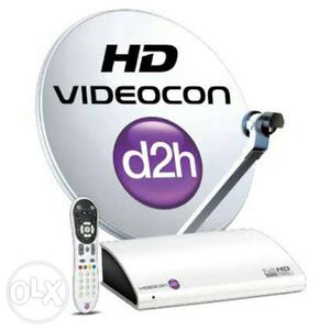 White D2H Videocon Set-top Box Set