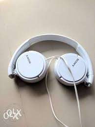 White original Sony headphones