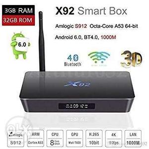X92 android tv box 3gb ram and 32gb rom new unused