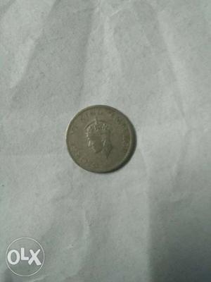  half rupee coin George 6 king emperor