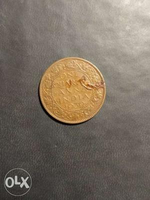 79 year's Old 1 Quarter Anna India Coin