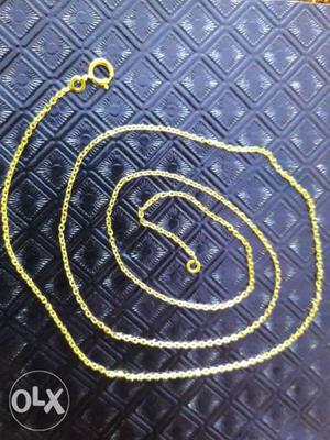9k Real Gold Chain weight-1.3 grams size-18