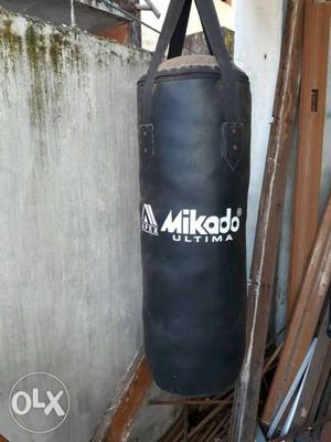 Black And White Mikado Ultima Leather Heavy Bag