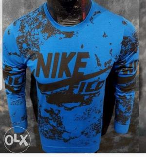 Blue And Black Nike Sweatshirt