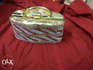 Brown And Gold Jewelry Box