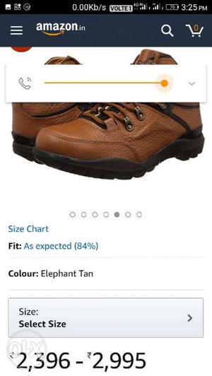 Brown Leather Timberland Work Boots Screenshot