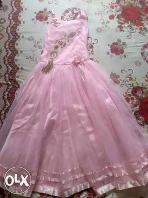 Girl pink frock