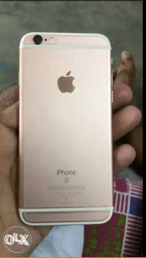 Iphone 6s rose gold with bill box charger earphones good