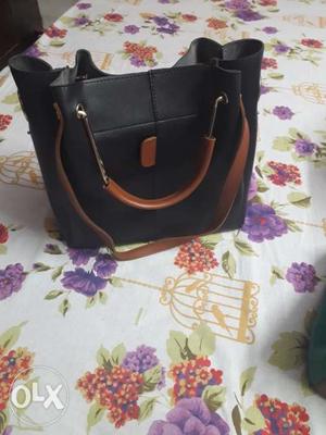 Ladies designer handbag black brand new condition