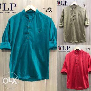Louis Philippe Kurta Style Shirt Avl Size-M L XL