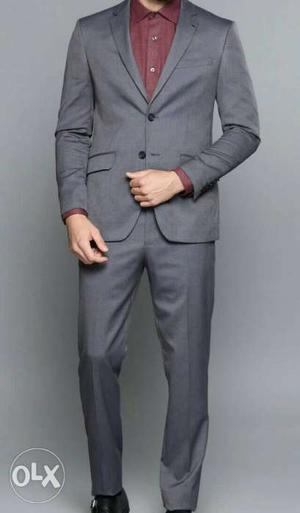 Men's Gray Formal Suit And Gray Dress Pants