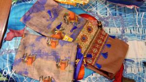 New unstiched plazo suit with dupatta only one