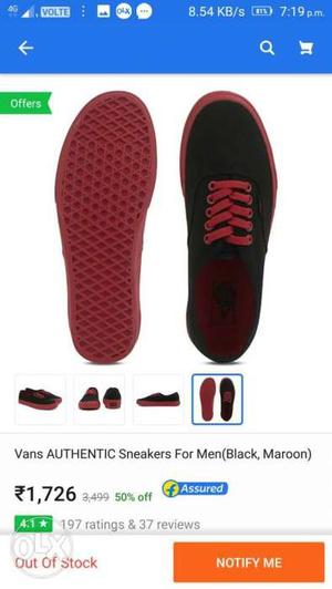 Pair Of Red Adidas Low-top Sneakers Screenshot