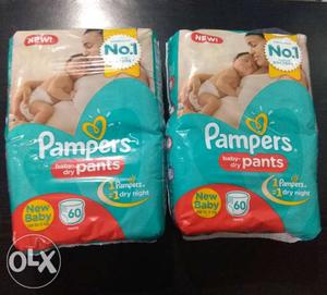 Pampers New Born Diaper Pants, Small (60 Pants)Mrp,675