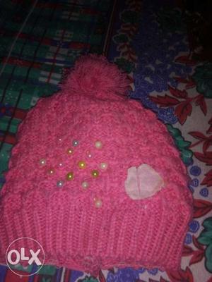 Pink Knit Hat