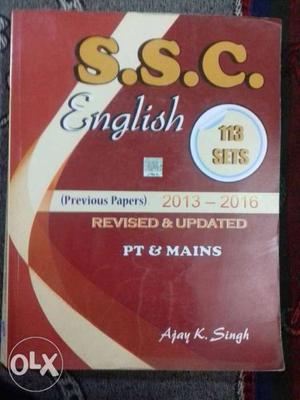 S.S.C. English 113 Sets By PT & Mains Book