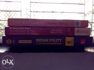 Set of basic books for civil services preparation.