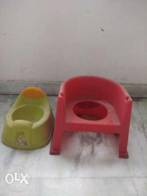 Toddler's Green And Red Potty Trainers