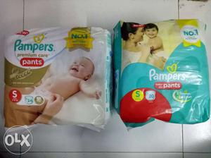 Two Packs Of Pampers Disposable Diapers