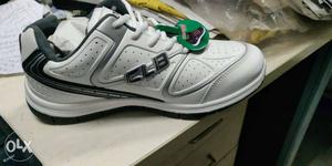 Unpaired White And Gray Sneaker