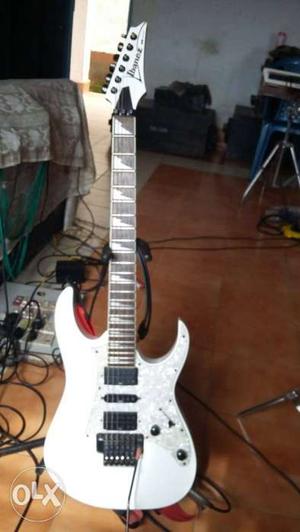 White Ibanez Electric Guitar