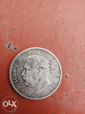 136 year old () pure silver coin(EAST INDIA