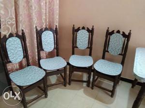4 seater wooden sunmica table. good condition.