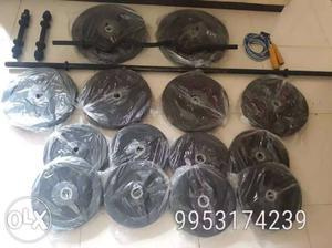 60kg total wieght rubber plates