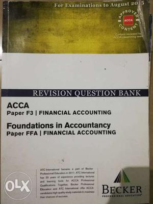 Acca f3 revision kit Price negotiable