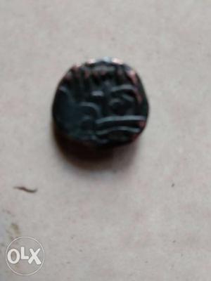 Ancient Round Black Coin
