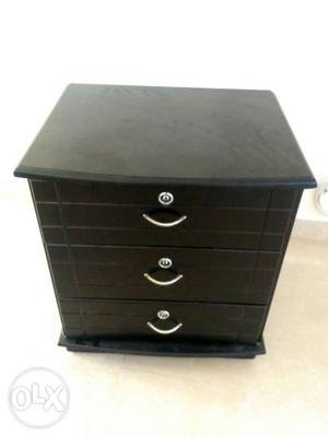 Black Wooden 3-drawer for sale