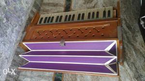 Brown And Purple Wooden Chest