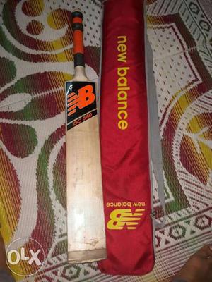 Brown New Balance Cricket Bat With Bag