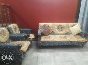 Buy Wooden Sofa Set. VERY GOOD CONDITION. Call me