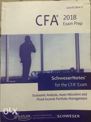 CFA  Exam Prep Book