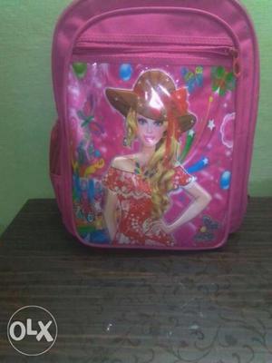 Girl's Pink School Bag