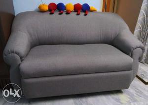 Gray Fabric Sofa. 2 Pieces. Free Delivery.