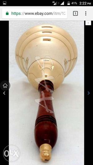 Hand bell Size hight 10 inch Daimeterial 4 inch