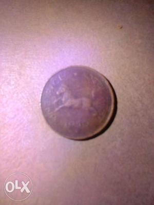 Horse symbol India  old coin